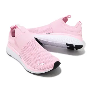 Puma 慢跑鞋 Softride Pro Echo Slip-On 粉紅 針織襪套 女鞋 【ACS】 37869109