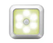 L46 3PCS Smart 6LED Human Square Body Induction Lamp Bedside Night Light Home Magnetic Suction Corridor Cabinet Light-Warm