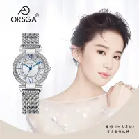 在飛比找蝦皮購物優惠-ORSGA歐士茄名錶鑲滿鉆女士手錶防水石英錶 爆款女錶930