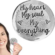 Pocket Tokens Coin,Inspirational Love Sentiment Coin | Unique Memento, Pocket Hug Tokens Keepsake for Your Boyfriend Girlfriend
