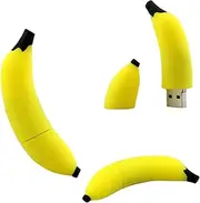 Funny Flash Drive - 16GB USB Drive - Novelty Flash Drive - Banana Thumbdrive (Banana)