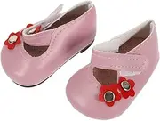 KOMBIUDA 1 Pair Miniature Doll Shoes with Floral Design Doll Accessories for Creative Play and Home Decor Material for Imaginative Storytelling and House Decoration
