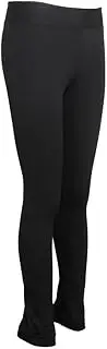 [AAGAZA] Adult Kids Ice Skating Pants Figure Skating Dress Trousers with Fleece (Color : Preto, Size : X-Large)