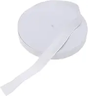 DECORNIJIA 1 Roll White Flat Thin Elastic Band Spandex Sewing Accessories for Clothing DIY Projects Durable Knitting Elastic for Wigs Underwear Sportswear and More