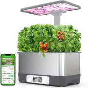 Wifi&App Indoor Herbs Garden,Hydroponics Growing System Kit,8 Pods Soilless Plan