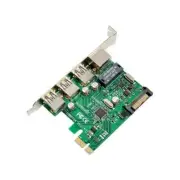 PCI-E USB 3.0 3-PORT+Gigabit lan CARD Chipset: VL805+RTL8153 P/N:SE-U3V805B-3L