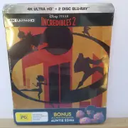 The Incredibles 2 2018 4K UHD Blu-ray Steelbook Limited Edition NEW SEALED
