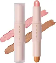KIMUSE Dual Cream Contour Stick, 2 in 1Contouring and Blush Stick, Long Lasting & Smooth Easy to Blend Formula Face Contour Makeup