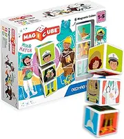 Geomag 123 Magicube Mix & Match - Magnetic Construction Set, 6-Pieces
