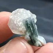 26 Carats Beautiful Natural Tourmaline with Quartz Specimen Fantastic Luster Qty