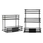 Syrup Bottle Stand Holder Iron Spice Rack for Countertop Coffee Station