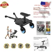 Compact 2-in-1 Stroller Board with Easy Detachable Seat - Lightweight and Strong