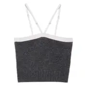 [Prada] Prada Adjustable Ribbed-knit Top 40 IT GREY