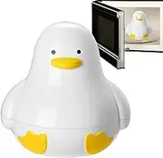 Egg Boiler for Microwave, 4-Capacity Breakfast Cooker, Perfectly Cooked Eggs, 6.02x5.91 inches Duck-Shaped Cooking Accessories to Kitchen, Dining, Quick & Easy Egg Preparation
