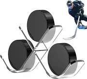 Hockey Puck Case,Display Cases Puck Holder Organizer - Clear Display Stand, Collectible Puck Stand, Acrylic Storage Organizer, Display Autograph Ice Hockey