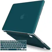 IBENZER MacBook Pro 13 Inch Case 2012-2015, Soft Touch Hard Case Shell Cover with Keyboard Cover for Apple MacBook Pro 13 with Retina Display A1425 1502, Quetzal Green, MMP13R-QUGN+1