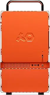 Teenage Engineering Computer-1 Mini-ITX Computer Case with Powder Coated Aluminum, Chrome Metal Handles, and Dual-Slot GPU, Do It Yourself, Small Form Factor PC Case Compatible with SFX Power Supply