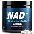 NAD+ Supplement 1000mg - Nicotinamide Riboside NR and Resveratrol Liposomal N...