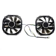 Pair Graphics Card Cooling Fan Replacement Accessories for YESTON RX480 570 580