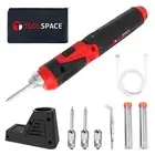 TOOLSPACE Cordless Soldering Iron, 4V 2000mAH USB Rechargeable Lithium-Ion Ba...