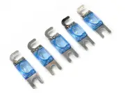 KnuKonceptz Silver Plated Mini ANL 20A Fuse 5pk MIDI AFS
