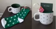 Holly & Joy Christmas Mug & Socks ~ Christmas Tree ~ New