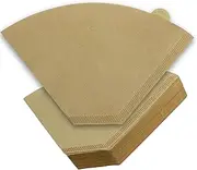 [Vane Delx] #4 Cone Coffee Filter Paper, 100 Count, Tailored for 8-12 Cups Drip Coffee Makers, Providing Natural Brown Unbleached Filters for Coffee Machine with Large Basket.