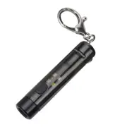 BORUIT S1 Mini LED Flashlight Whistle USB Rechargeable Keychain Torch