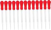 FELTECHELECTR 13 Pack Portable Glass Pipette Droppers Eye Dropper Transfer Pipette Glass Set Lab Instrument for Use