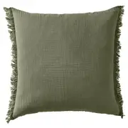 VALLKRASSING cushion cover, grey-green, 50x50 cm