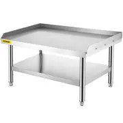 Stainless Steel Equipment Grill Stand, 122 x 76 x 61cm Stainless Table, Grill Stand Table with Adjustable Storage Undershelf, Equipment Stand Grill Table for Hotel, Home, Restaurant