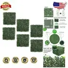 6x 20" Artificial Boxwood Panels - Weather Resistant Greenery for All Occasions