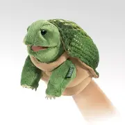 NEW PLUSH SOFT TOY Folkmanis 2968 Little Hands Green Turtle Hand Puppet