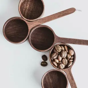 Eho_咖啡量豆勺實木量勺咖啡粉定量勺子計量匙8g 10g-一點點