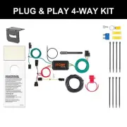 CURT 2015-2020 Honda Fit All Custom Wiring Harness, 4-Way Flat Output