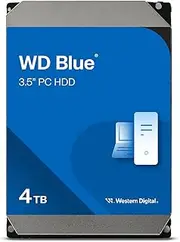 Western Digital 4TB WD Blue PC Internal Hard Drive HDD - 5400 RPM, SATA 6 Gb/s, 256 MB Cache, 3.5" - WD40EZAX