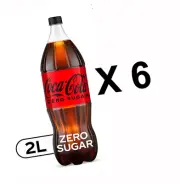 Coca Cola Zero Sugar Soda 2 Liter 6 PACK