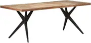 Dining Table 200x90x76 cm Solid Reclaimed Wood,Kitchen & Dining Room Tables-323573
