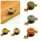 Ceramic Door Knob Ethnic Style Flower Pull Handle Drawer Knobs Cupboard