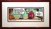 "Cat Training School" Comic Strip Art Framed Ltd Ed Mike Peters Attila Cat Funny