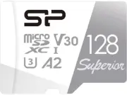 Silicon Power 128GB Microsdxc UHS-I Micro SD Card with Adapter, up to 100Mb/S