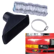 Car Bumper Cold Air Intake Pipe Filter Injection System Funnel Kits Universal EE (for: Ford)