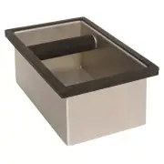 rattleware Knock Box, Stainless Steel, 9.25"x5.5"x4", 25125