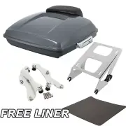 Razor Pack Trunk Mount Docking Kit Pad For Harley Touring 2014-2024 Gunship Gray