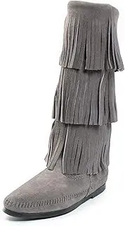 [Minnetonka] Women's 3-Layer Fringe Boot