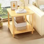 Table, Suitable for Living Room, Sofa Side Cabinet, Bedside Table, Coffee Table, Bedroom Table T20 (A Wood, 40X40X53CM)