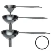 Small Funnels for Filling Bottles, Upgrade Long Handle Design Stainless Steel...