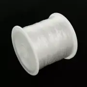 1 Roll 0.6mm White Tone Beading Nylon Wire Fishing Line Wire DIY Crafts 20m/roll