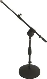 Performer mic stand short round base tel. boom