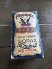 Vtg Phoenix Brand Powered Borax 4oz Box Full NOS